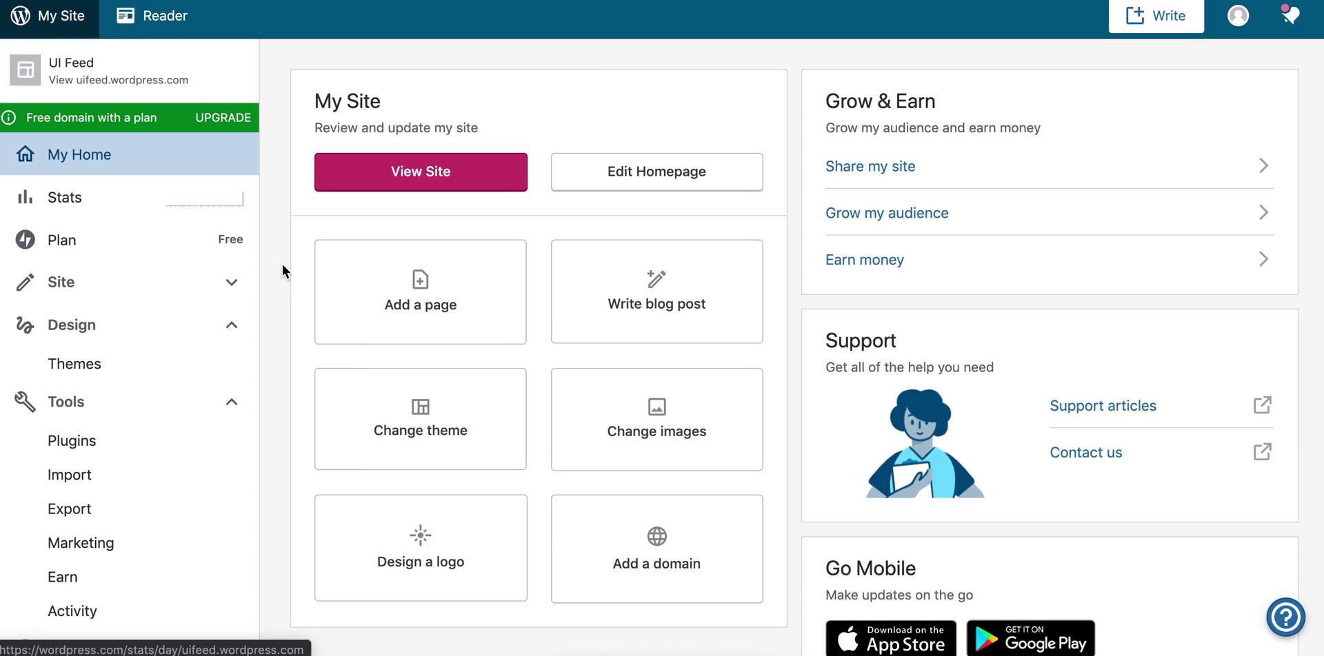 General browsing on WordPress video thumbnail