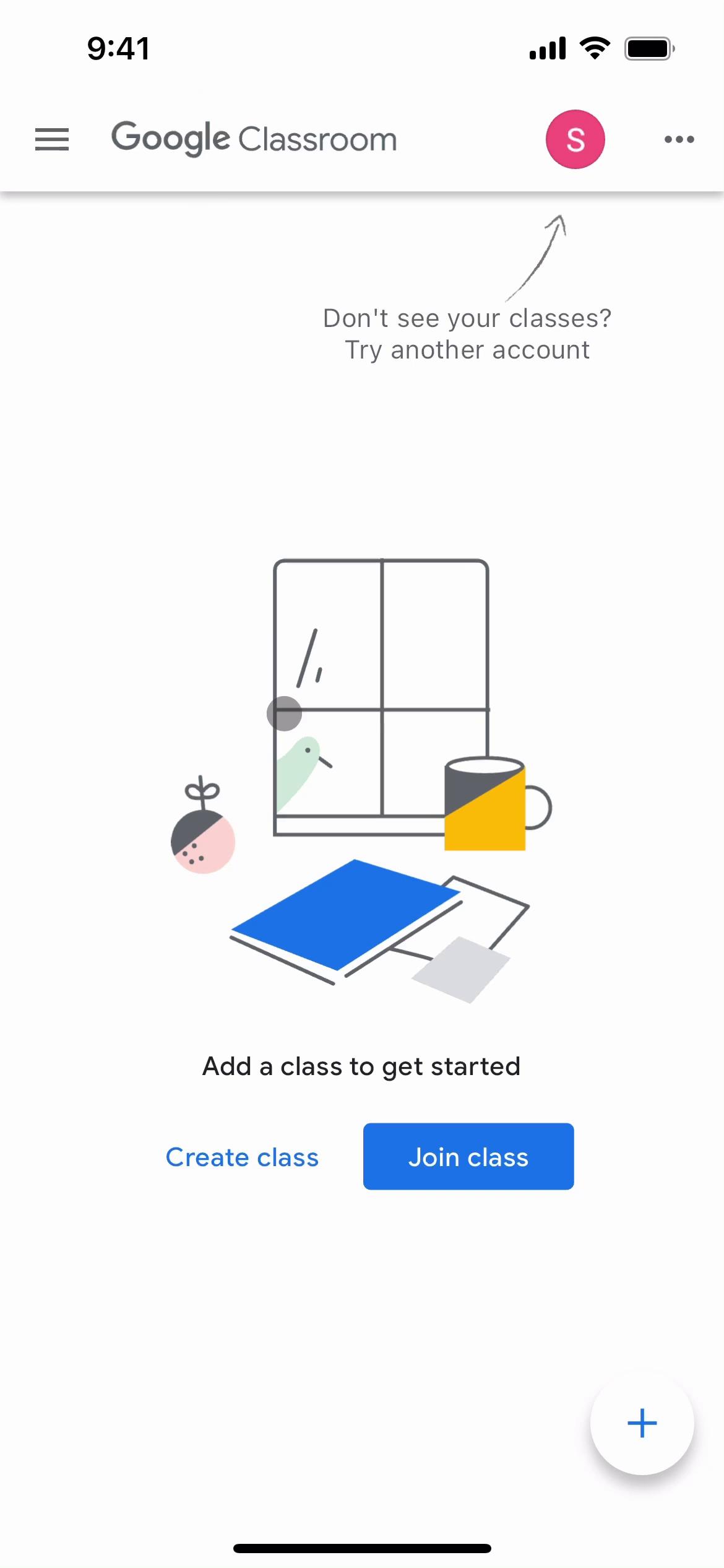 Screenshot of Creating a class on Google Classroom