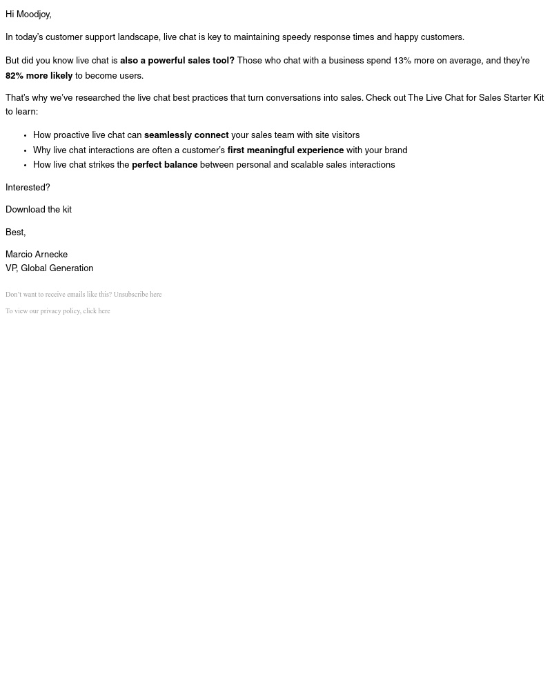 Intercom - 10 ways to maximize sales with live chat