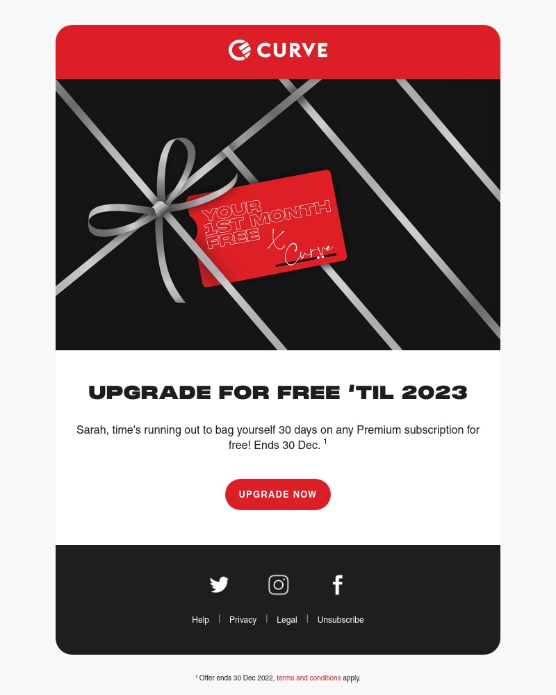 Curve - 2 days left: 30 days free on Metal 🎁