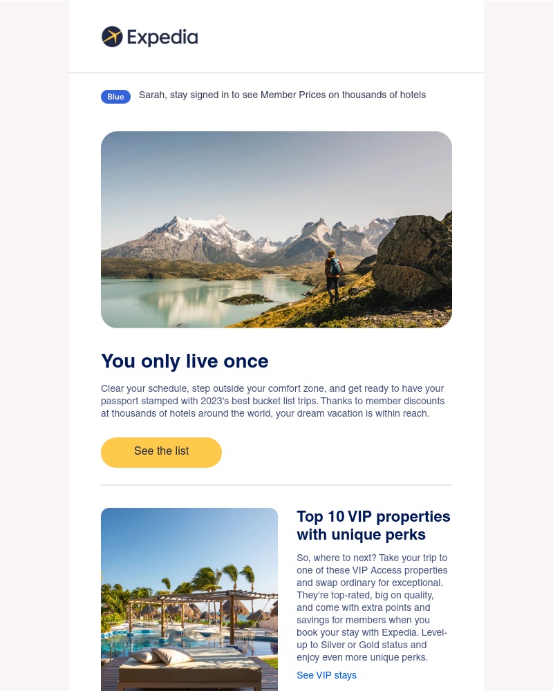 Expedia - 2023’s best bucket list trips