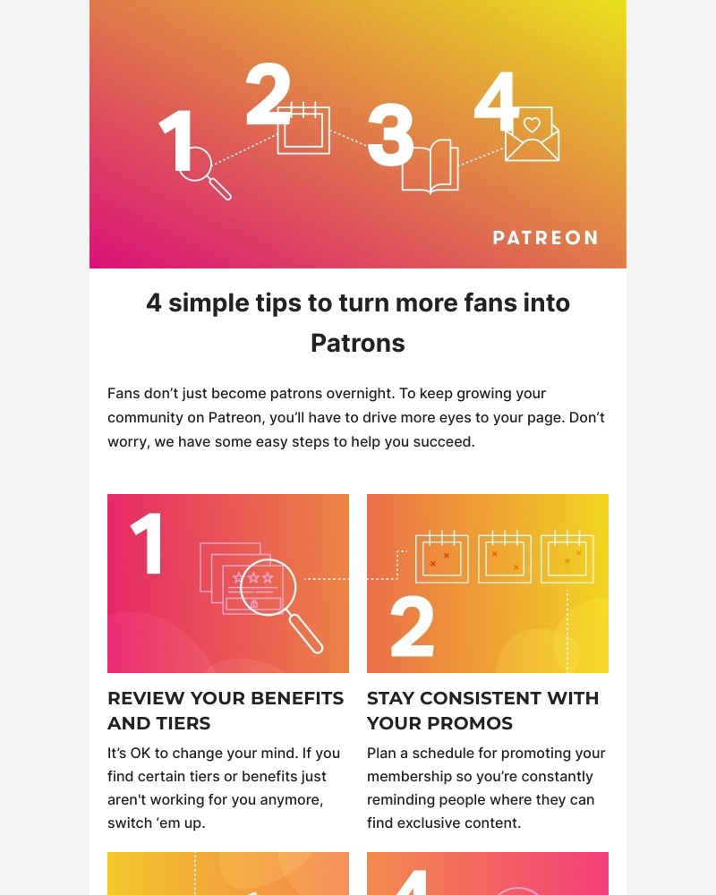Patreon - 4 tips to hook your audience