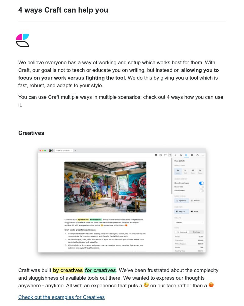 Craft - 4 ways Craft can help you