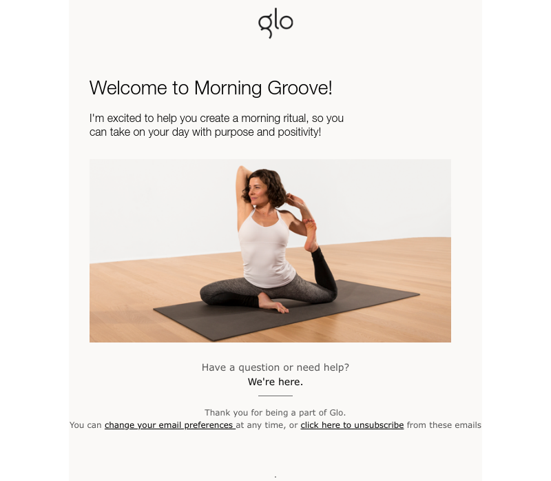 Glo - Welcome to your program!