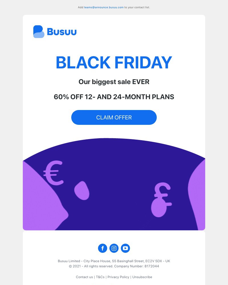 Busuu - π£ 60% OFF β Black Friday is finally here π£