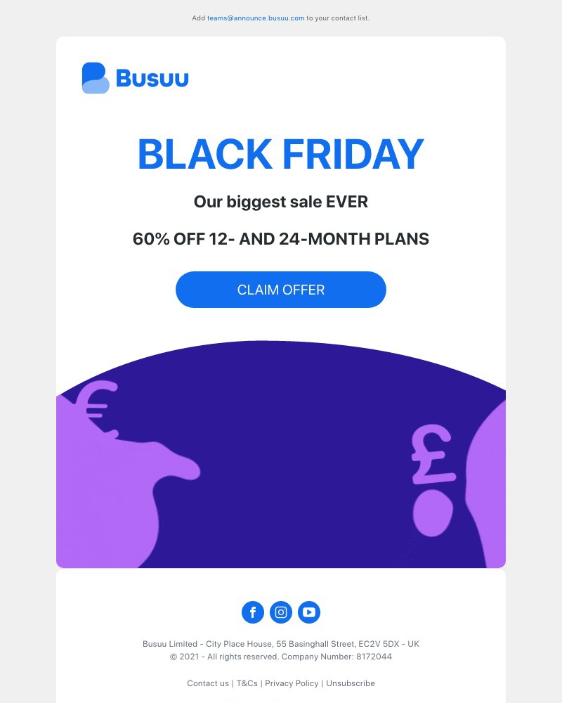 Busuu - π£ 60% OFF β Black Friday is finally here π£