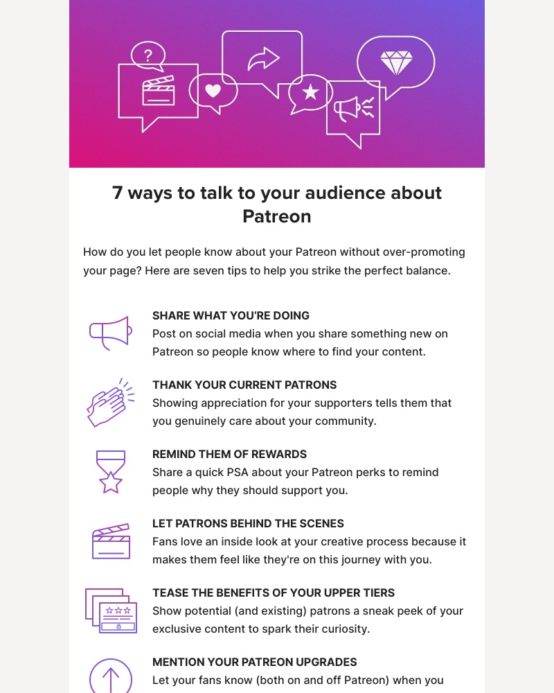 Patreon - 7 ways to promote your Patreon