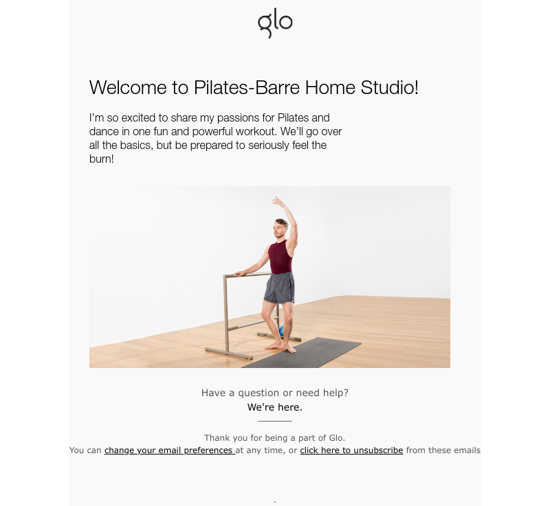 Glo - Welcome to your program!