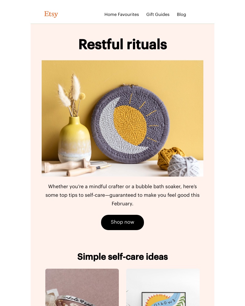 Etsy - A case of the winter blues?