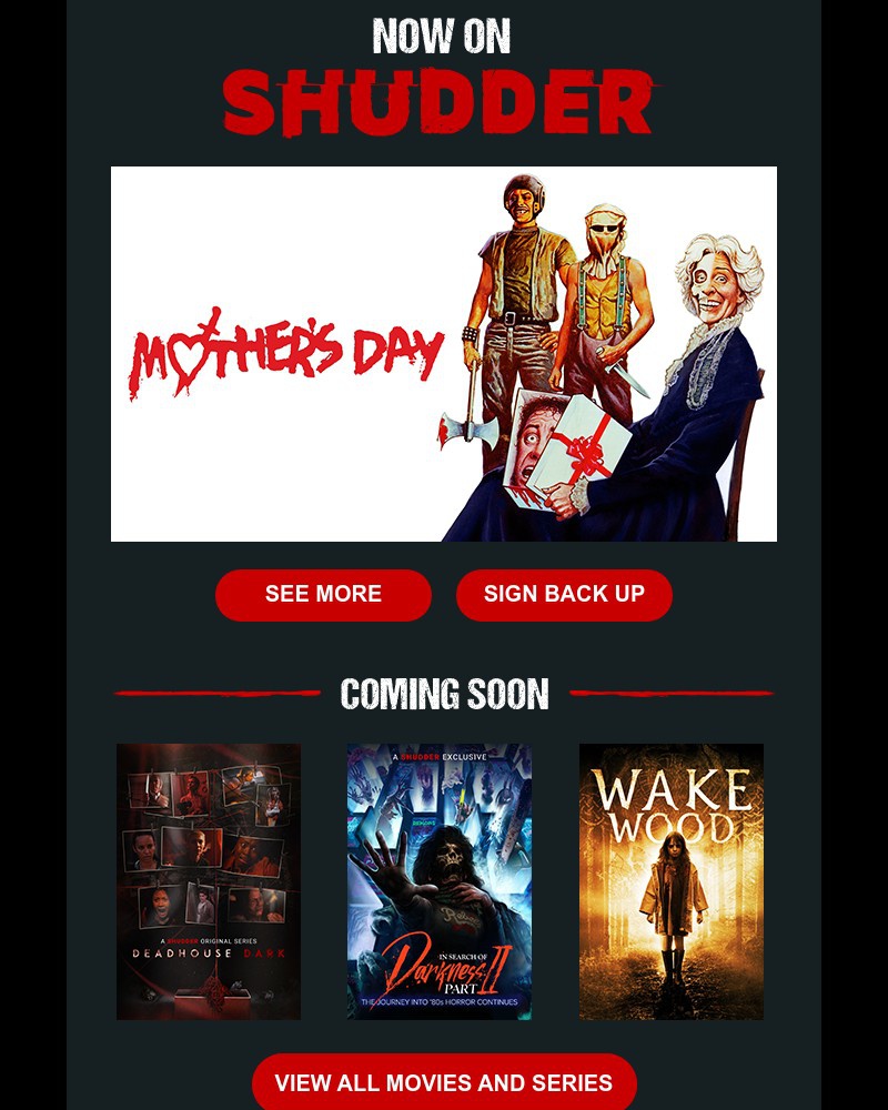 Shudder - A Cult-Horror Classic. Stream 'Mother's Day' Now