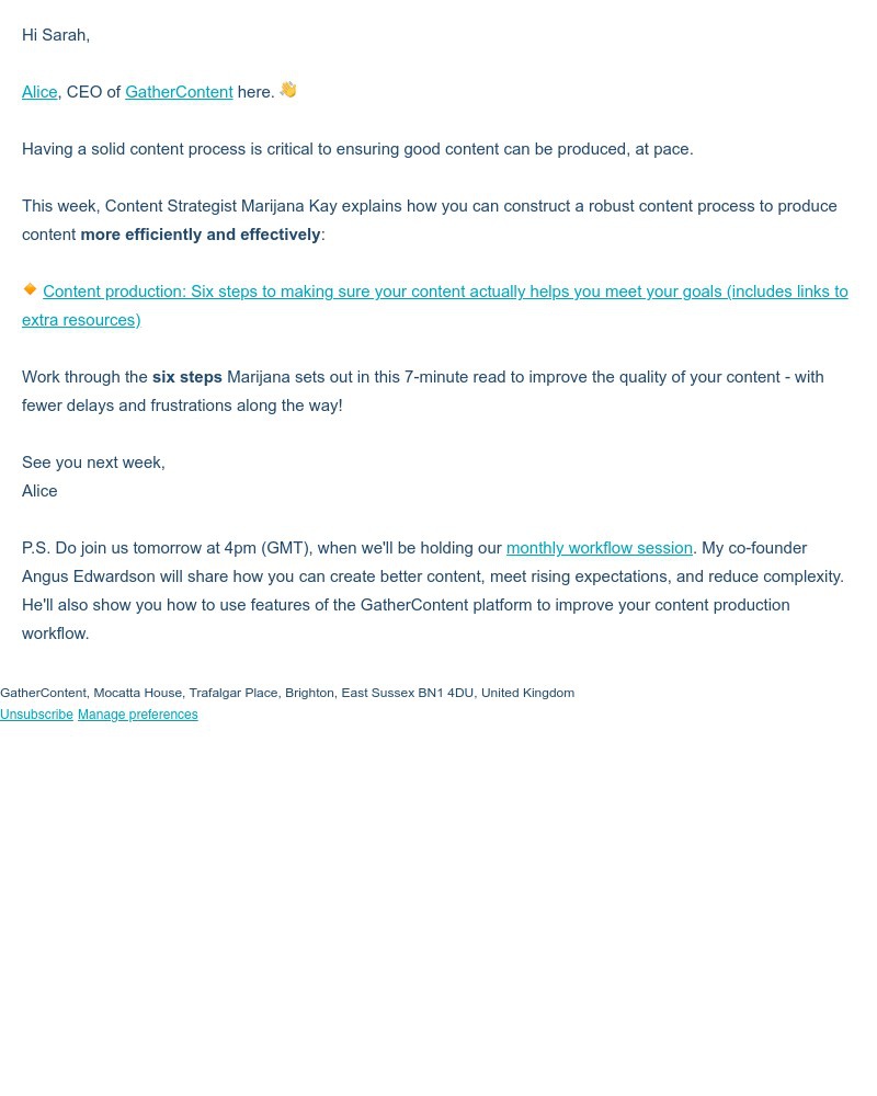 GatherContent - A good content production process = great content