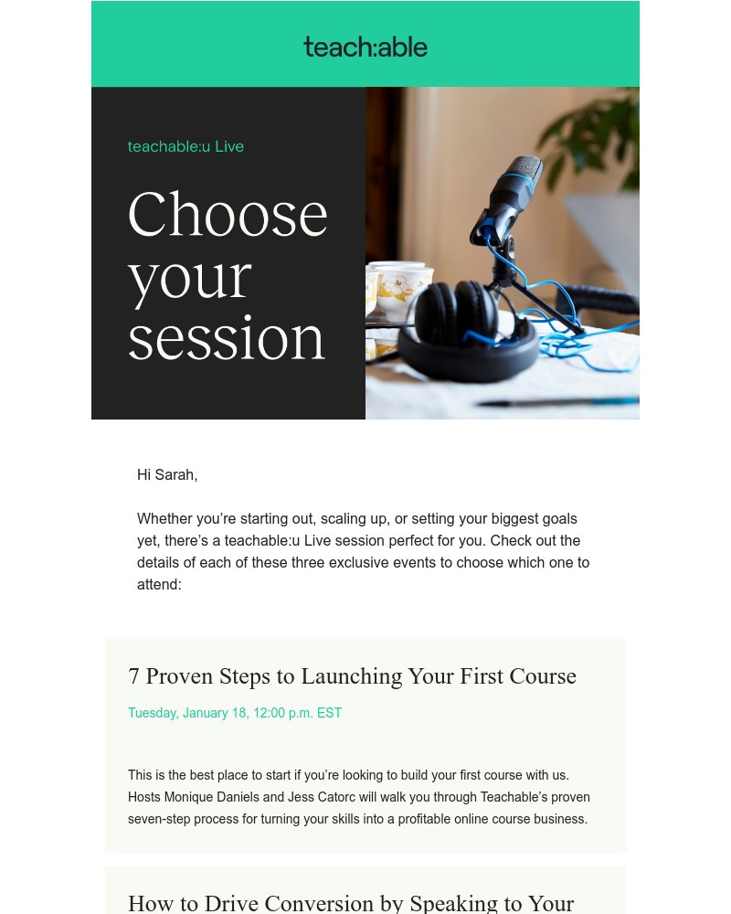 Teachable - A look inside teachable:u Live