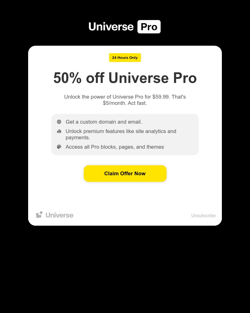 Universe - 🎁A special deal just for you