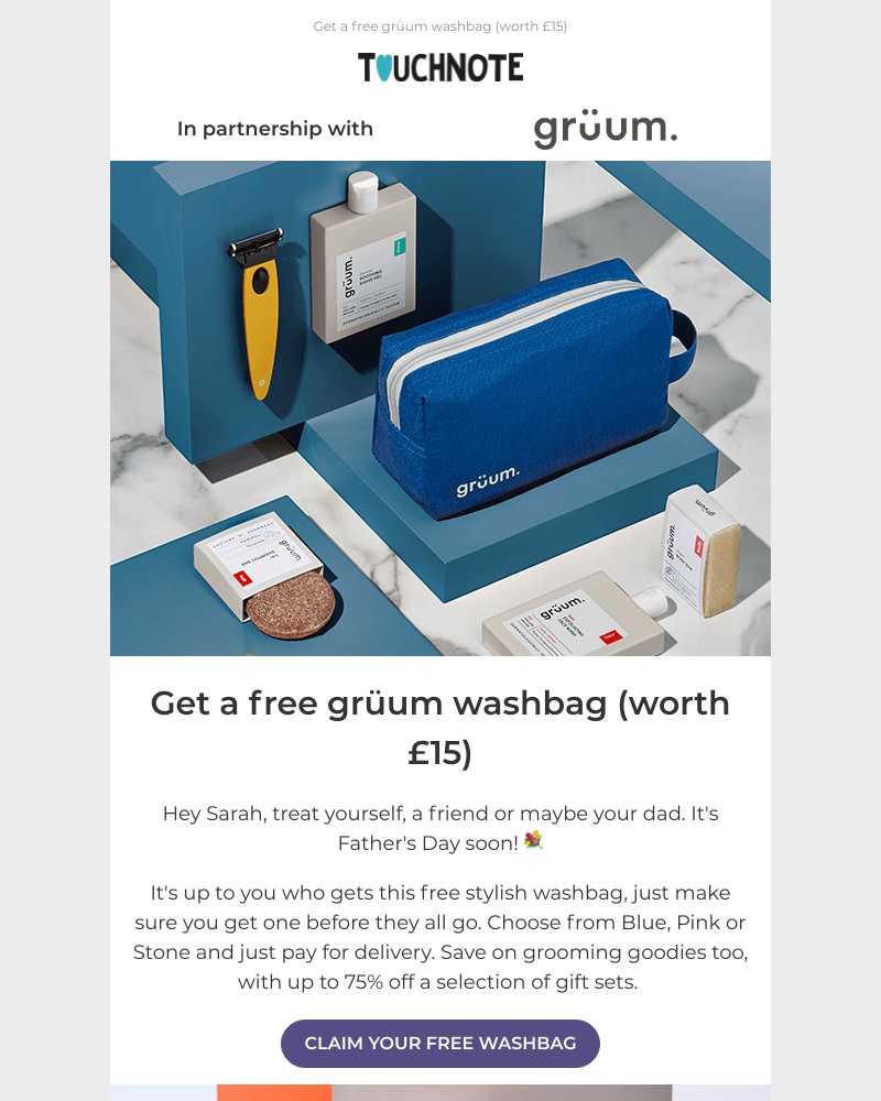 TouchNote - A special Father's Day offer from grüum 🎁