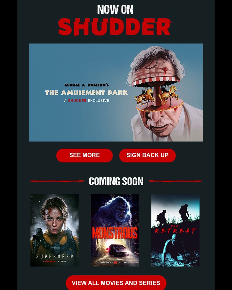 Shudder - A Surreal Psychological Nightmare. Stream ‘The Amusement Park’ Now