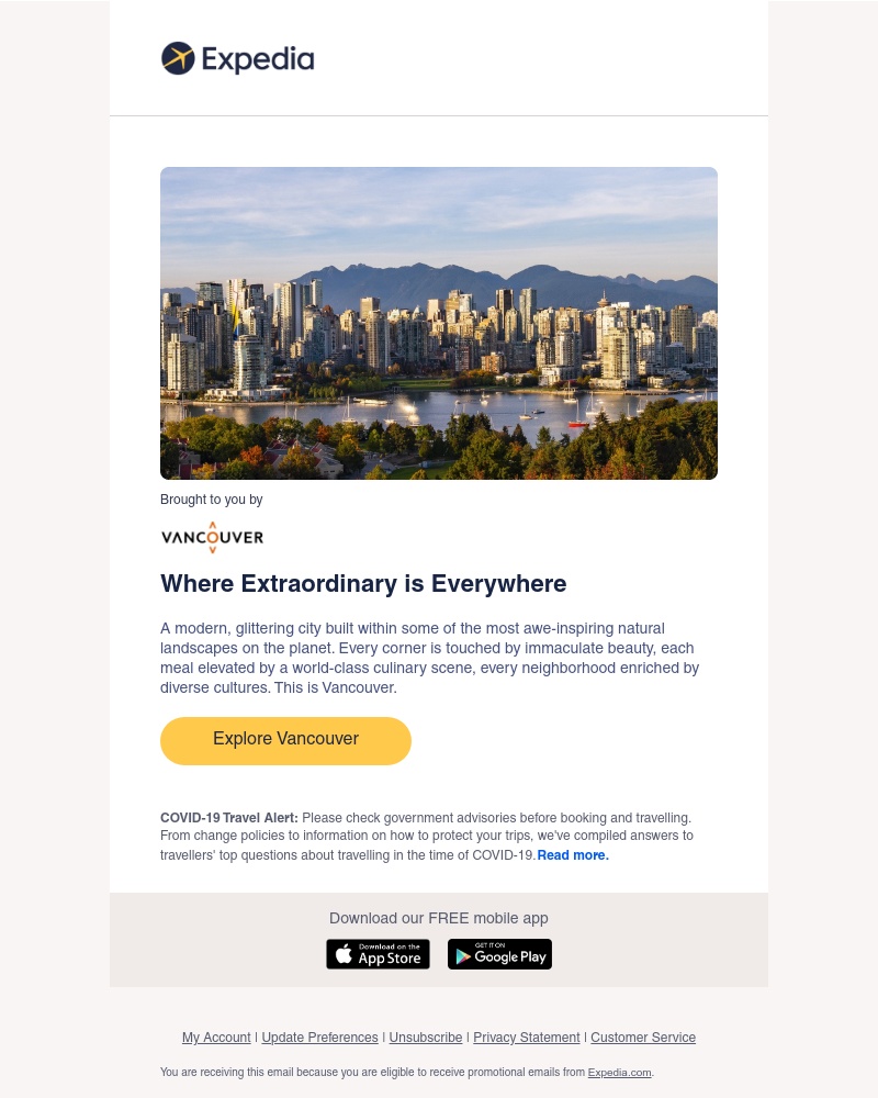 Expedia - A trip to Vancouver is no ordinary vacation.