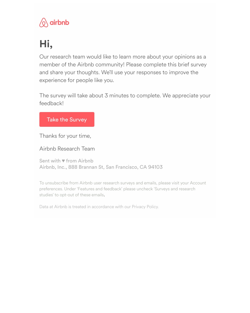 Airbnb - Airbnb wants to hear from you