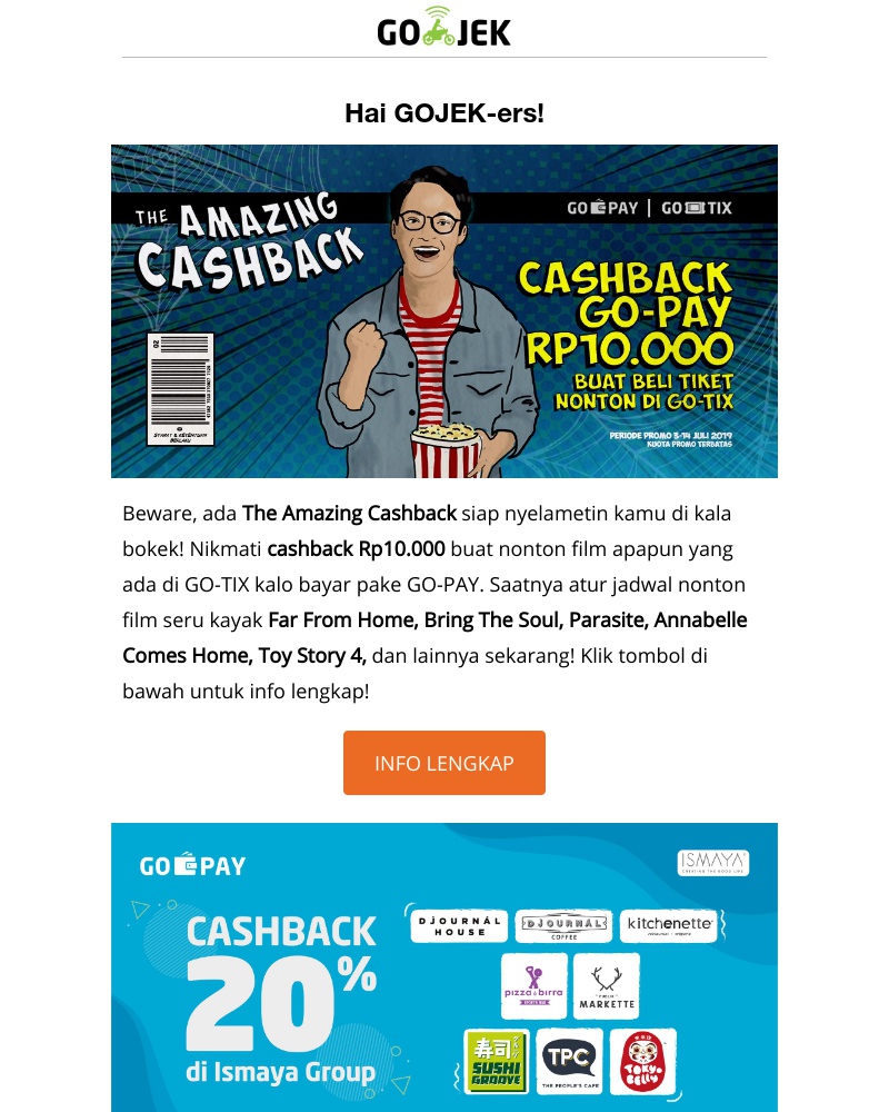 Go-Jek - AMAZING promo di awal bulan cuma buat kamu! Cek sekarang yuk!