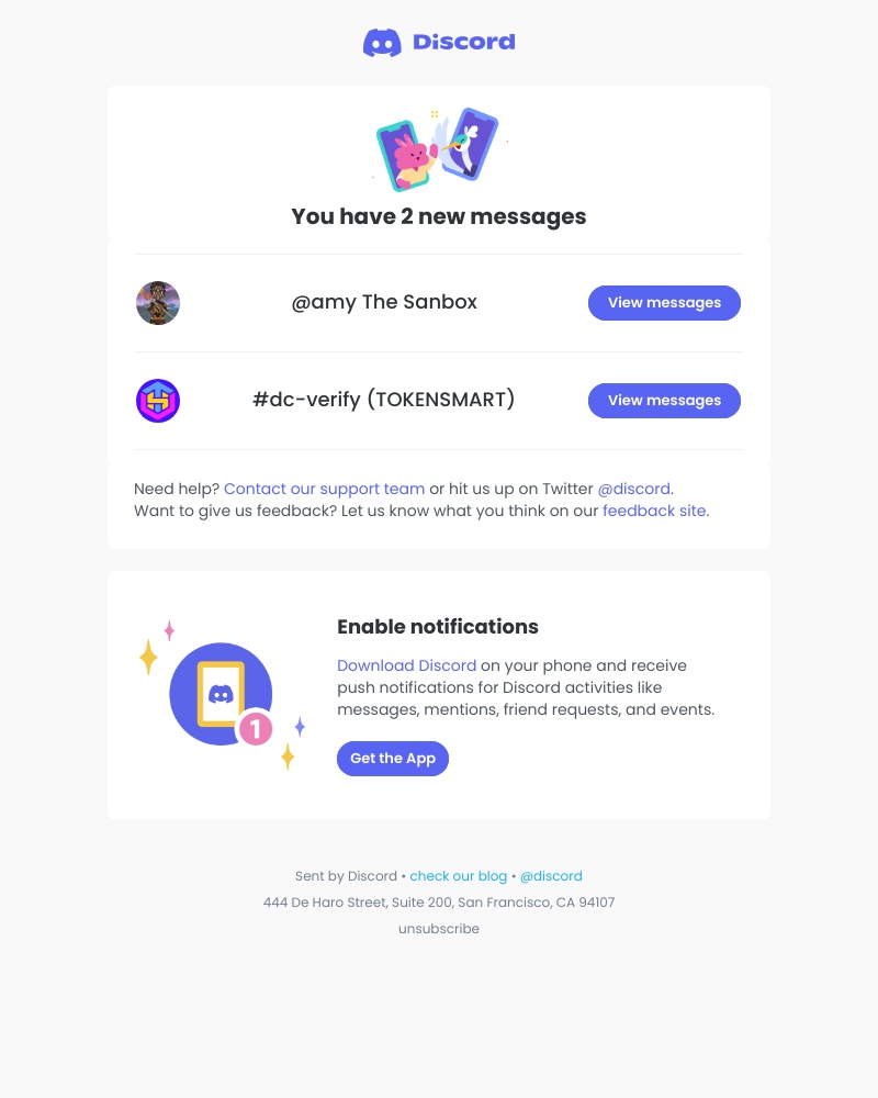 Discord - amy The Sanbox sent you a message