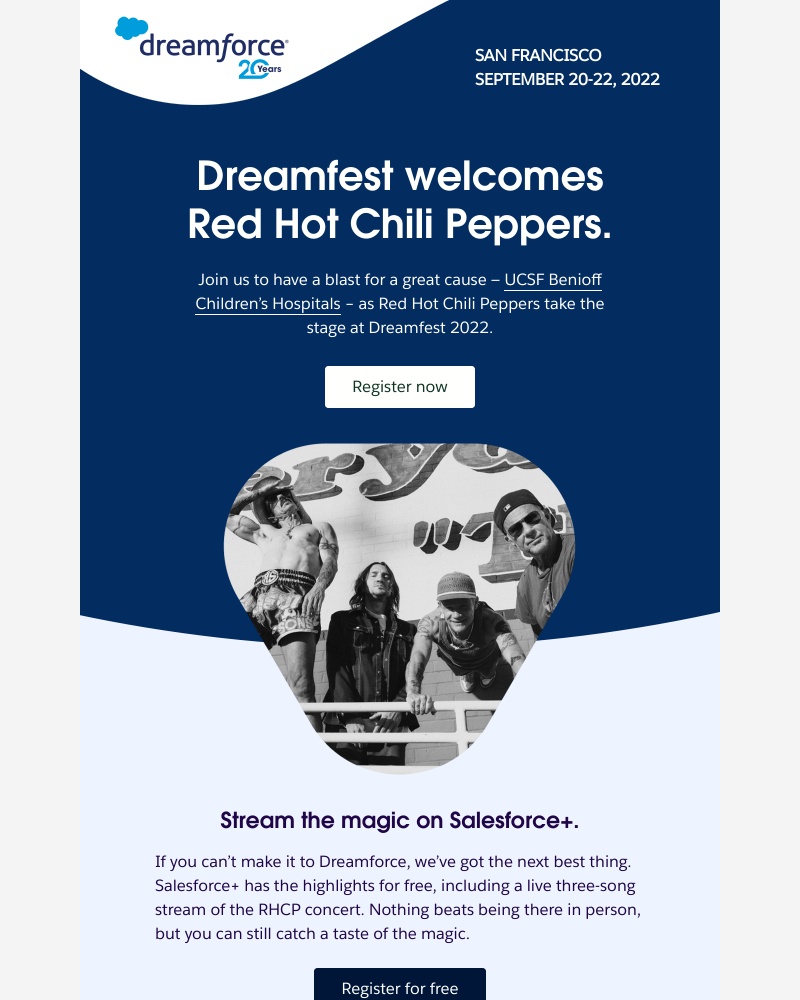 Salesforce - And the Dreamforce band is …