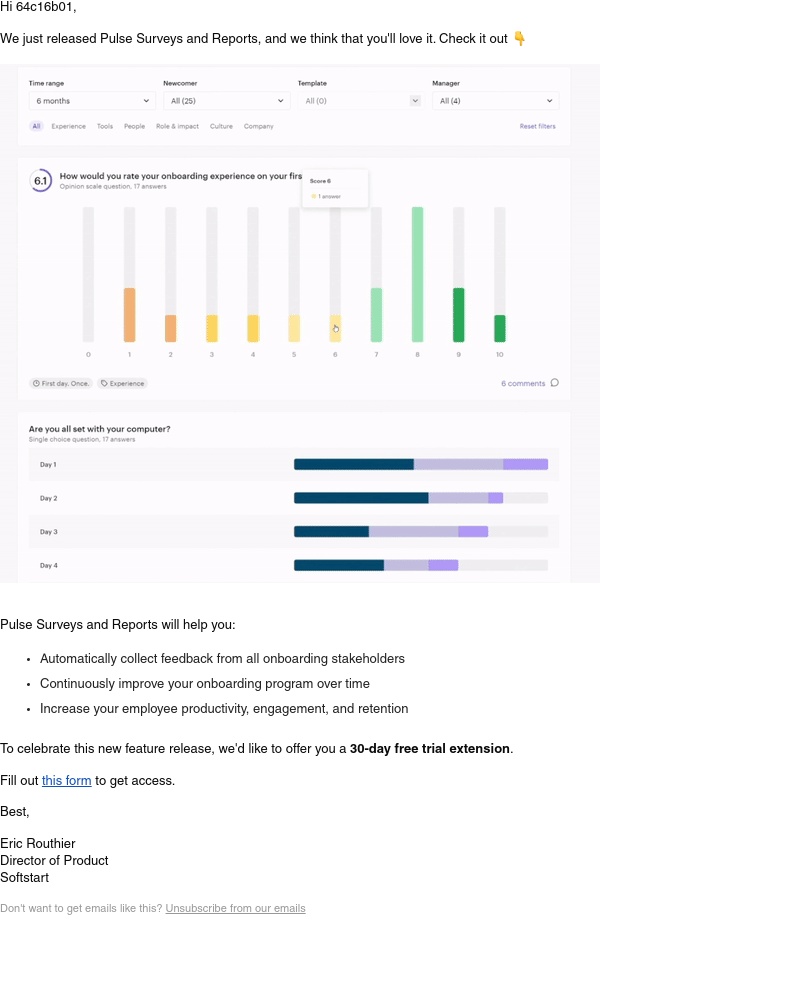 Softstart - 🎉 Announcing Pulse Surveys and Reports – Try them now with a 30-day free trial extension on us! 📊