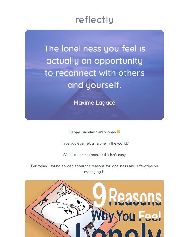 Reflectly - Are you lonely? 😔