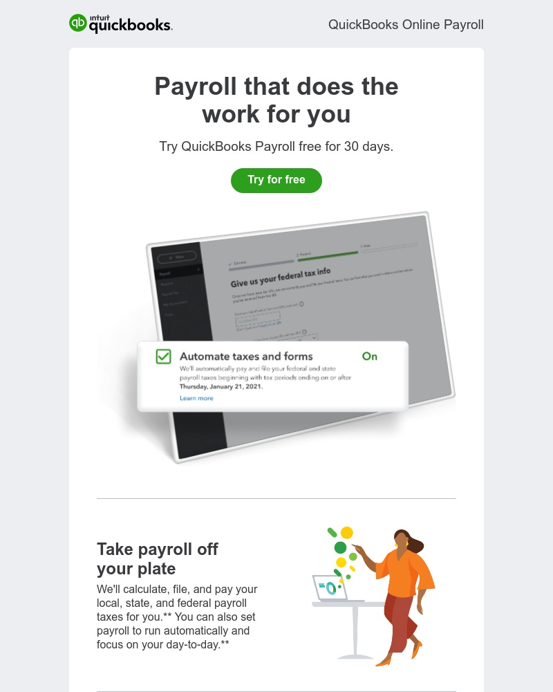 QuickBooks - Automate payday with QuickBooks Online Payroll