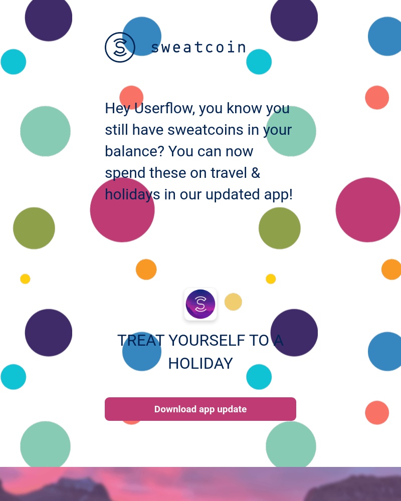 Sweatcoin - Available Balance In Your Account