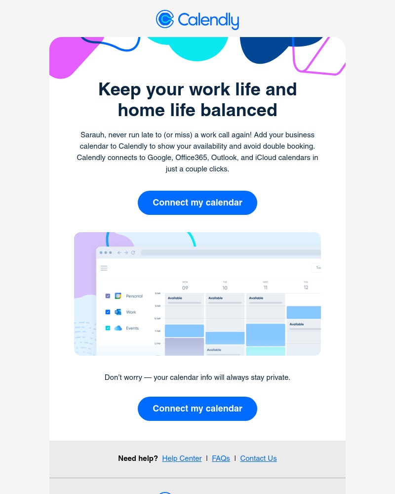 Calendly - Avoid double booking meetings!