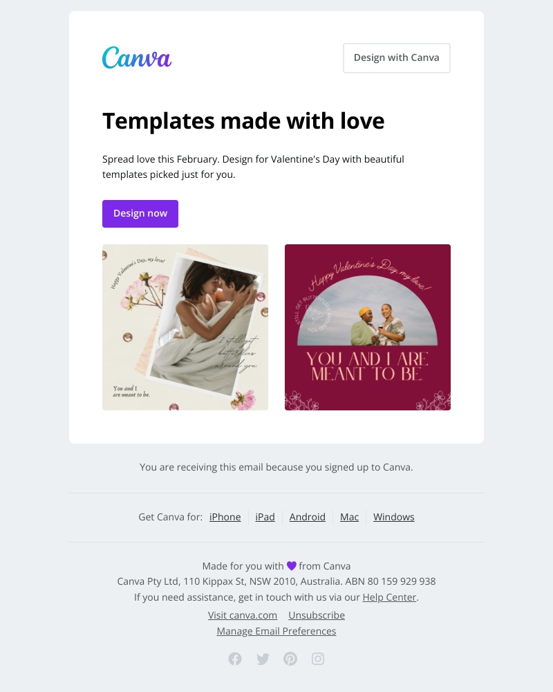 Canva - Be our Valentine? 💌