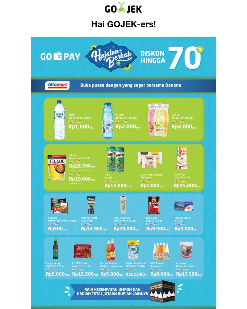 Go-Jek - Belanja hemat di bulan puasa