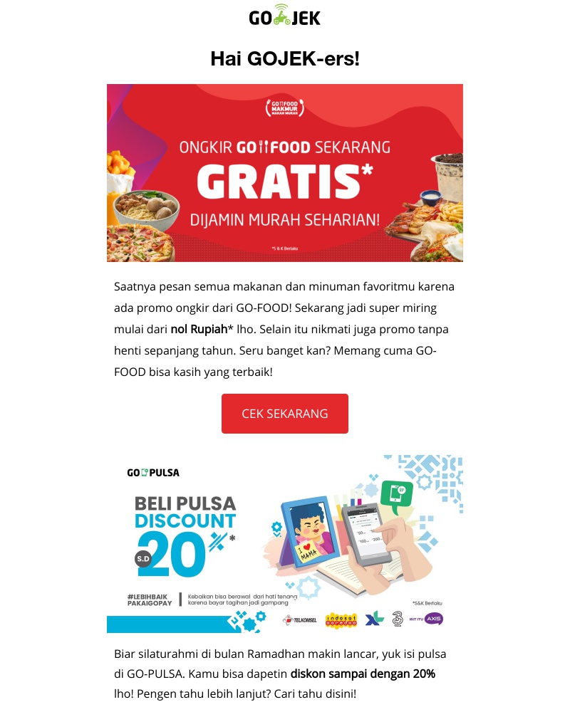 Go-Jek - Berkah Ramadan dari GOJEK untuk kamu! Yuk cari tahu di sini