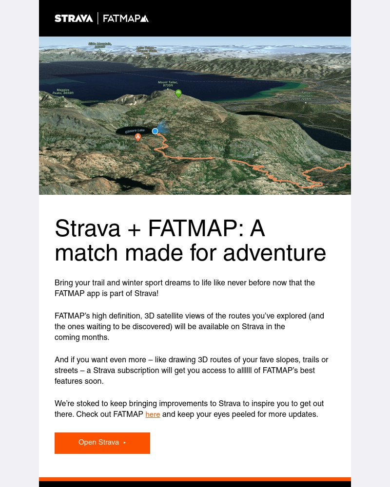 Strava - Big news! FATMAP is now part of Strava