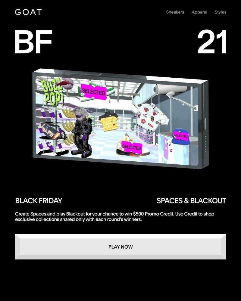 Goat - BLACK FRIDAY BLACKOUT STARTS TODAY @ 1 PM PT