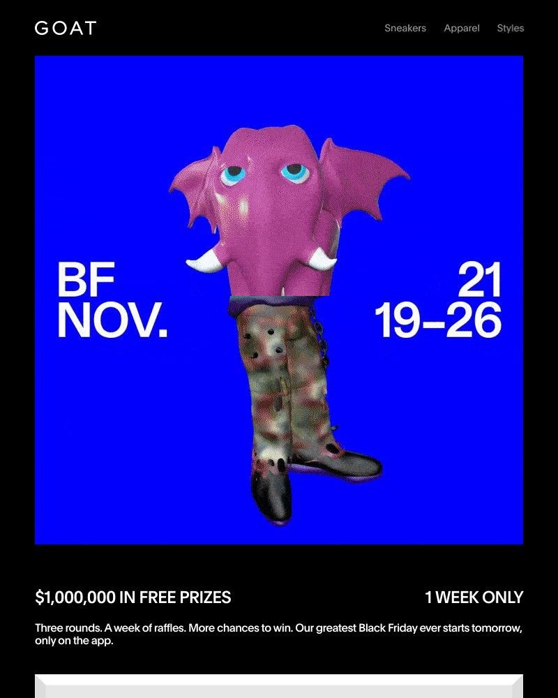 Goat - BLACK FRIDAY STARTS IN 24 HOURS