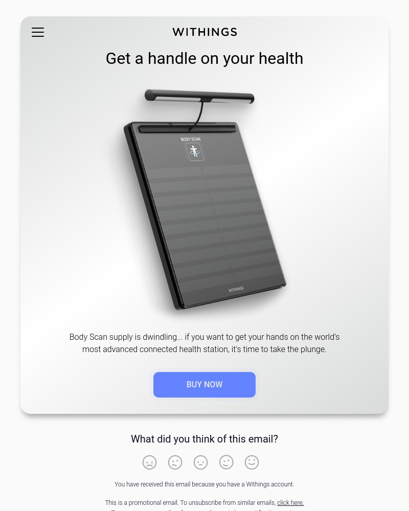 Withings Healthmate - Body Scan | Don't miss out