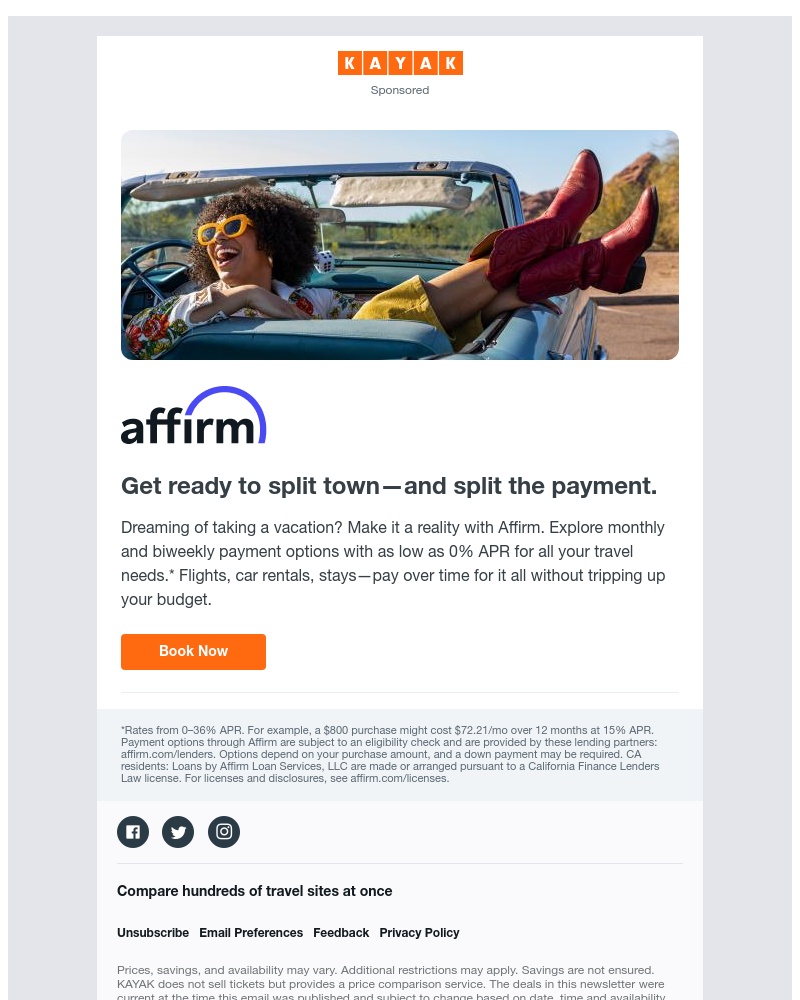 Kayak - Book your trip today. Pay over time with Affirm.