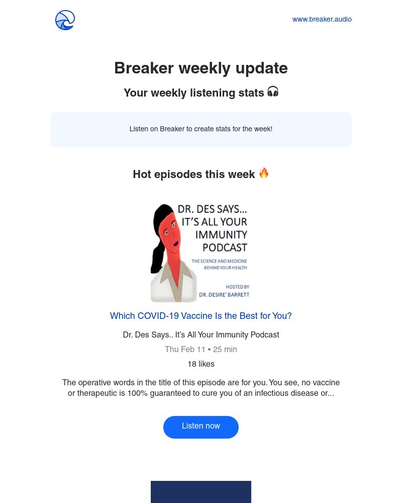 Breaker - Breaker weekly update