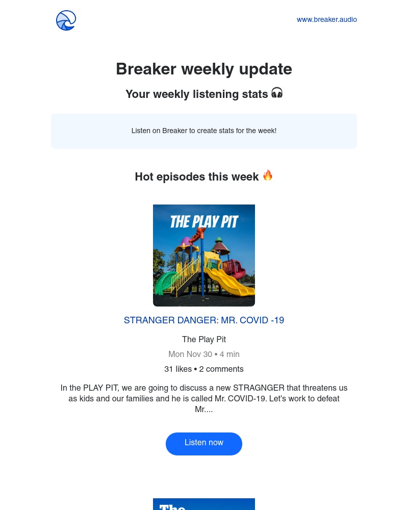 Breaker - Breaker weekly update