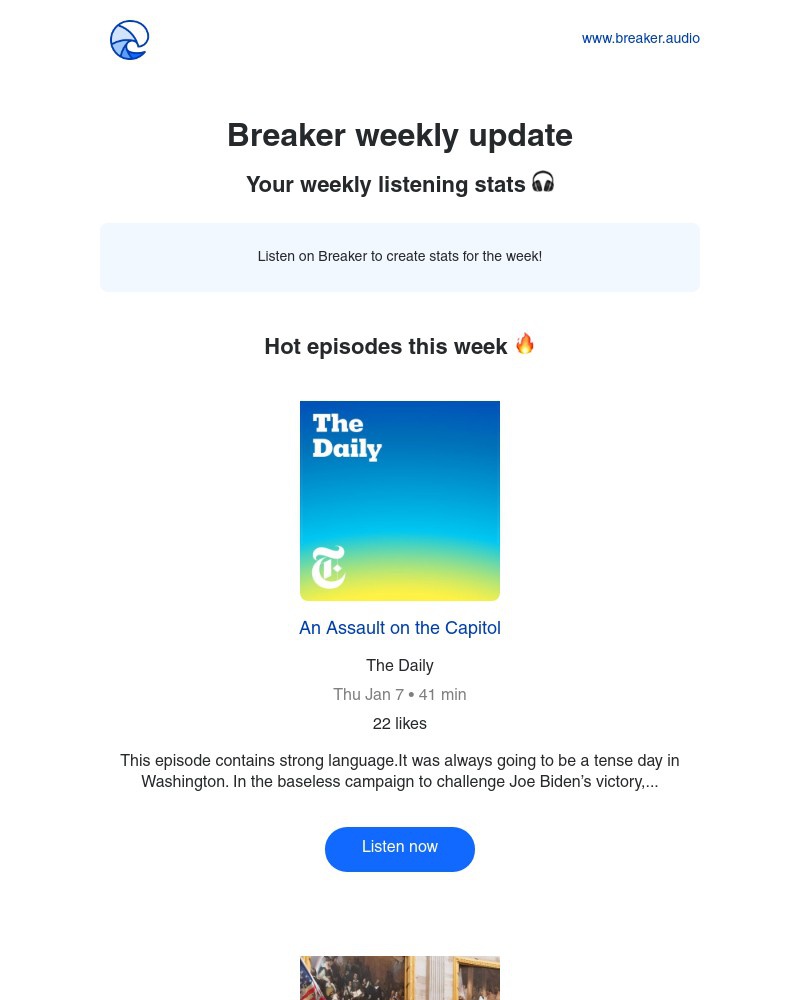 Breaker - Breaker weekly update
