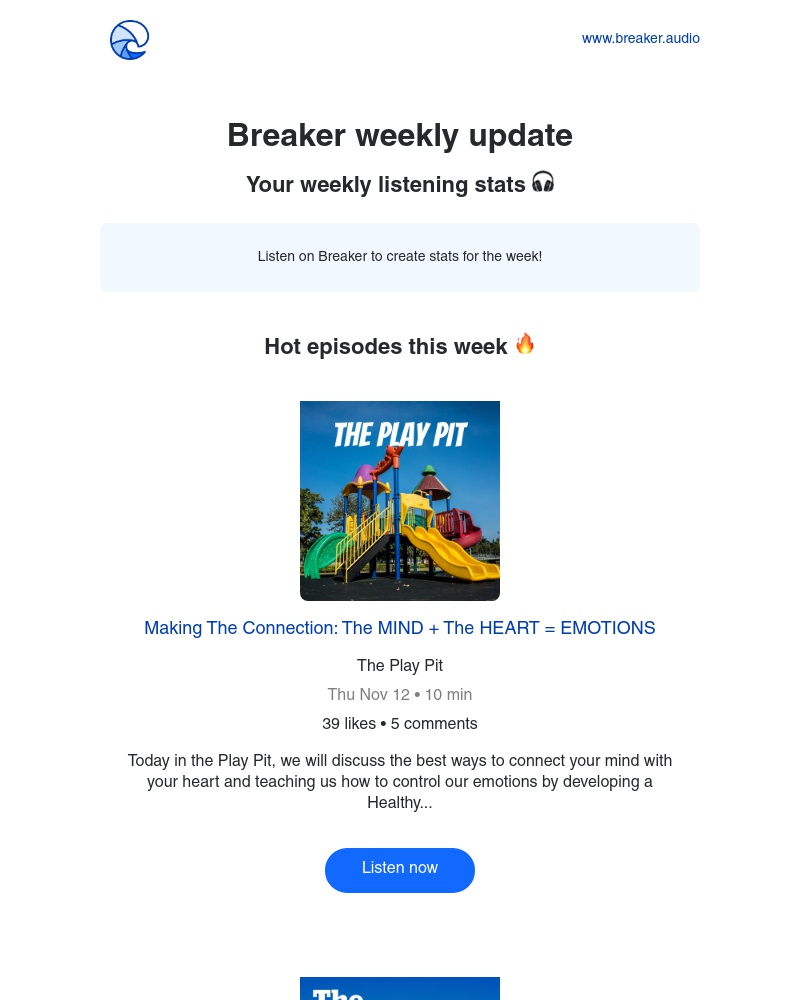 Breaker - Breaker weekly update