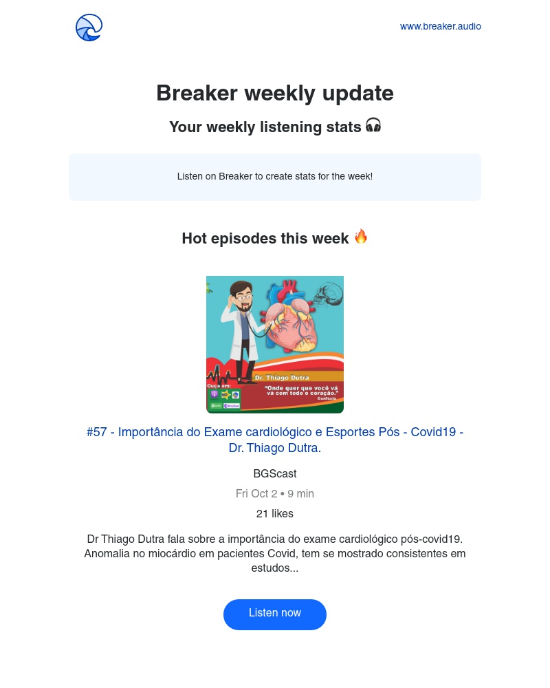 Breaker - Breaker weekly update