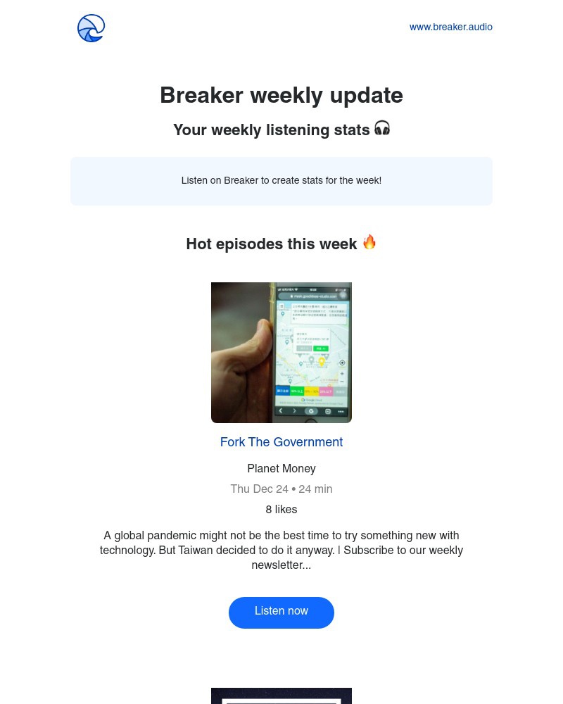 Breaker - Breaker weekly update