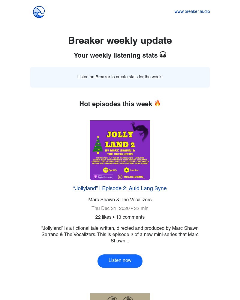 Breaker - Breaker weekly update