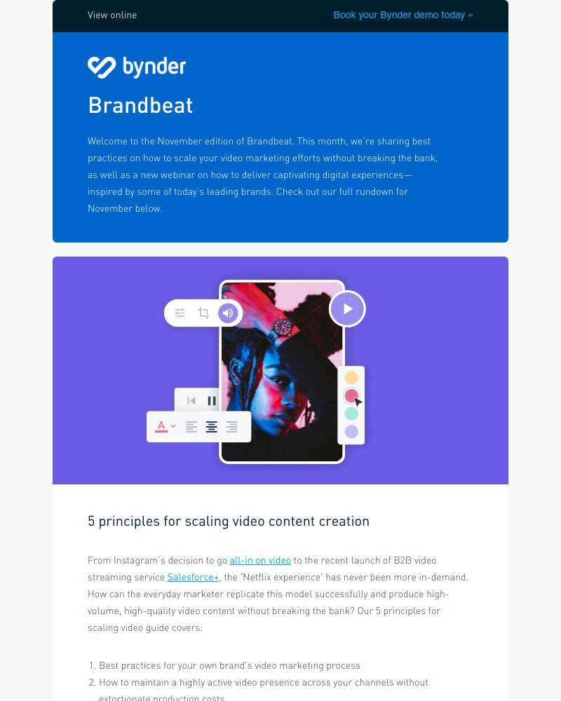 Bynder - Bynder Brandbeat: 5 steps to scaling video creation β©