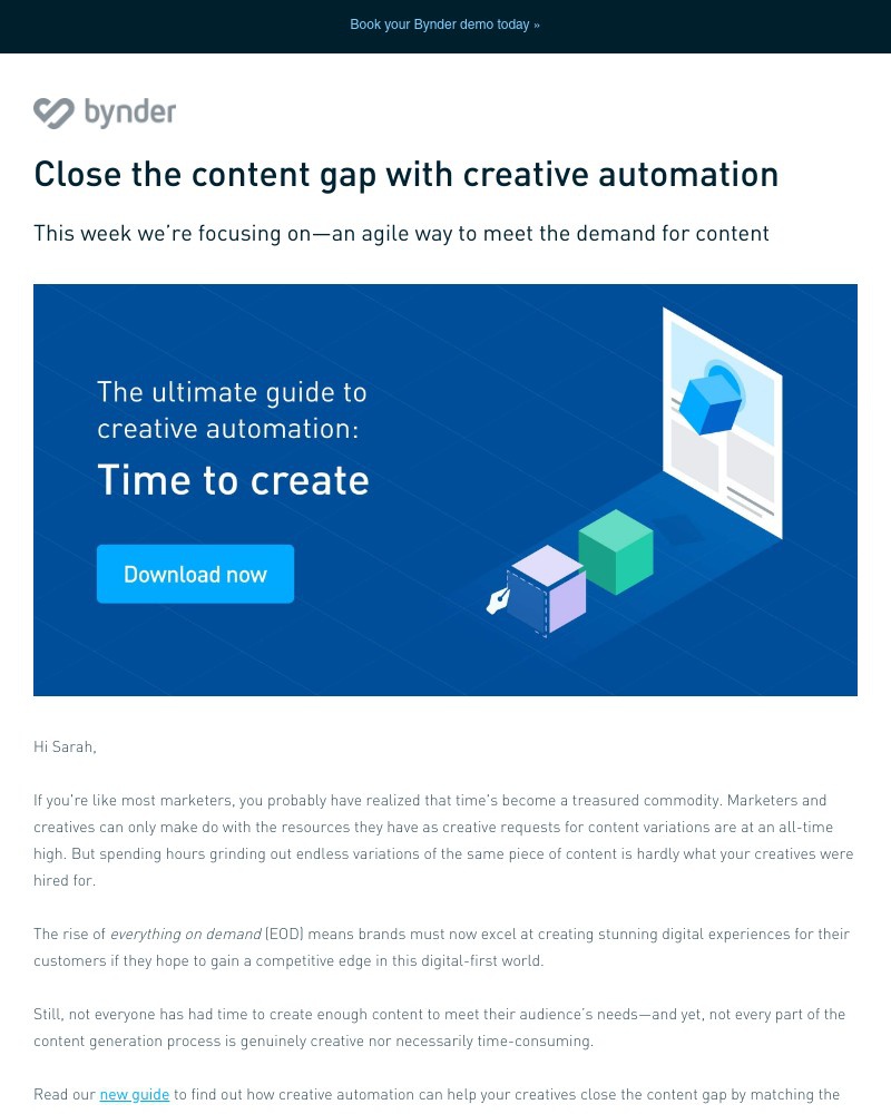 Bynder - Bynder Brandbeat: Close the content gap with creative automation