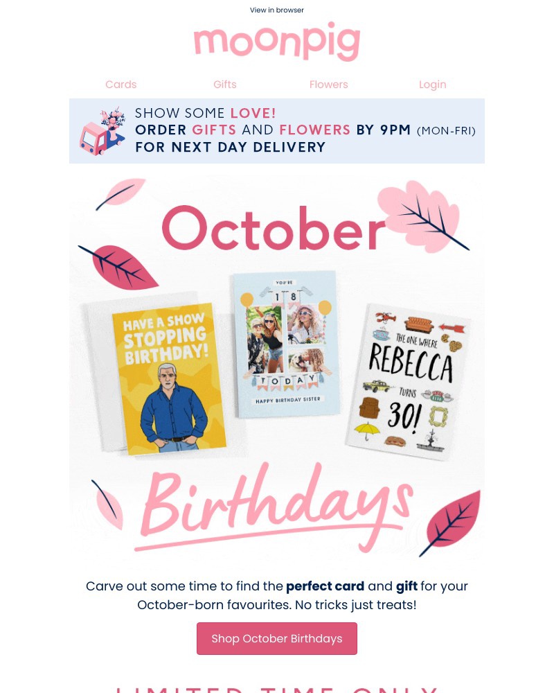 Moonpig - Can you be-leaf itβs nearly October?! ππ₯³