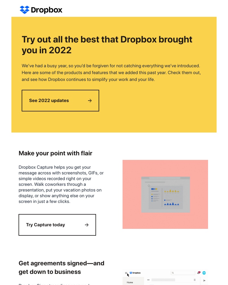 Dropbox - Capture, Sign, and everything else new in 2022