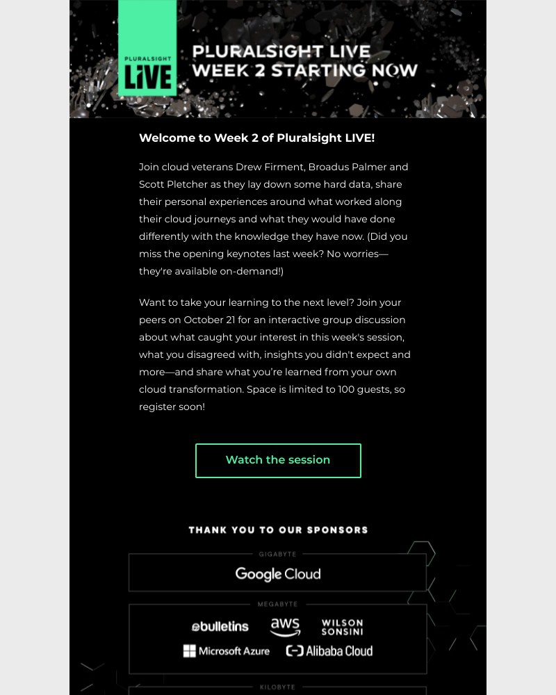 Pluralsight - Catch up on LIVE or rewatch your favorite moments