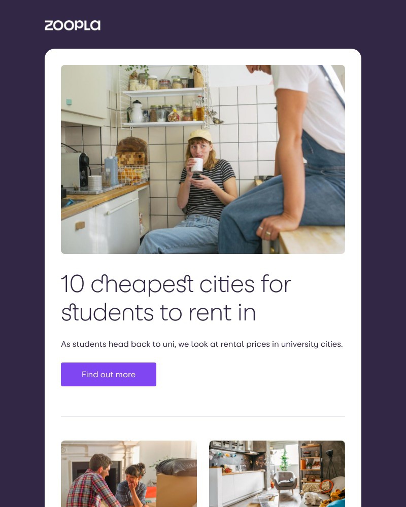 Zoopla - Cheapest cities for students to rent in